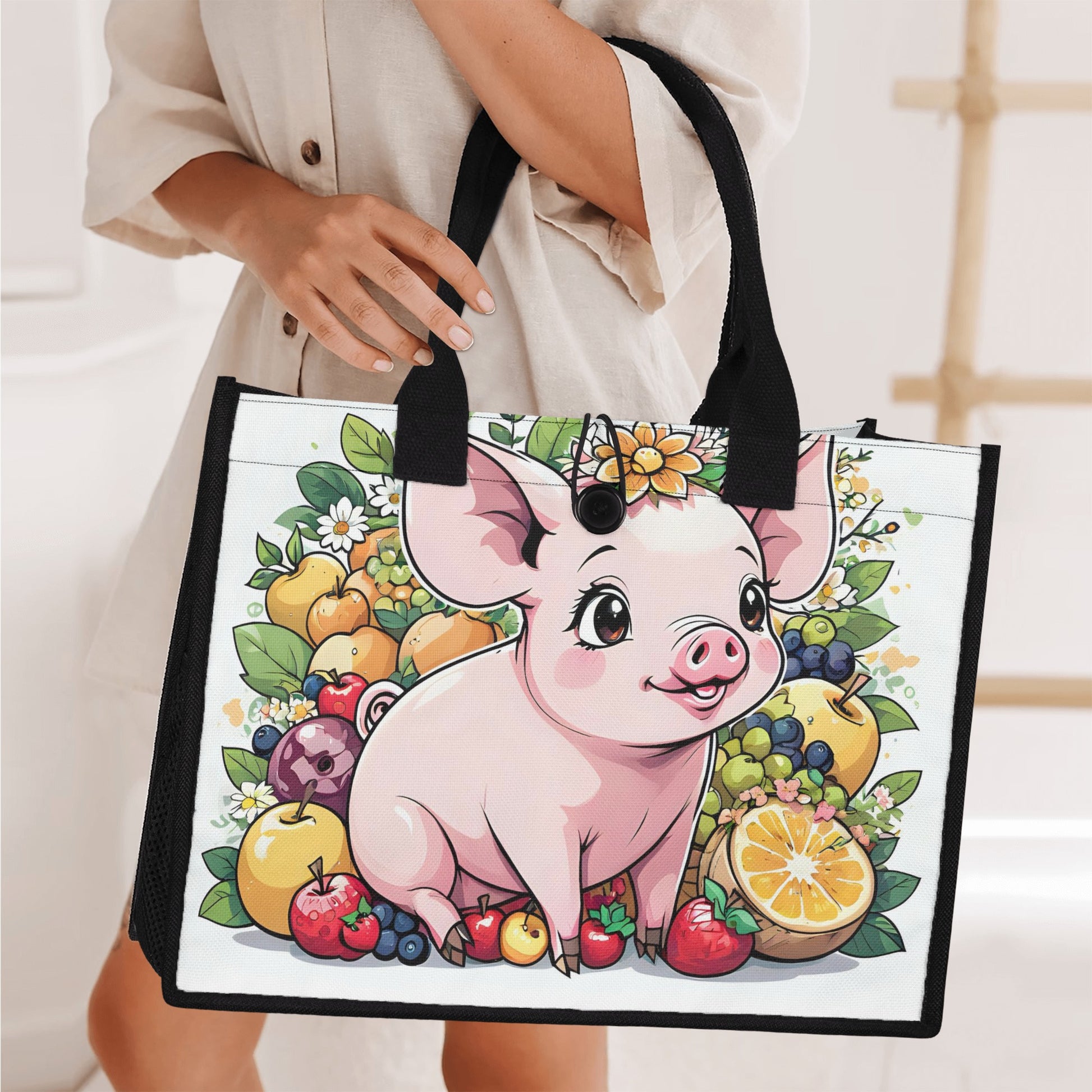 Premium All-Over Print Cavans Tote Bag（3 layers） popcustoms
