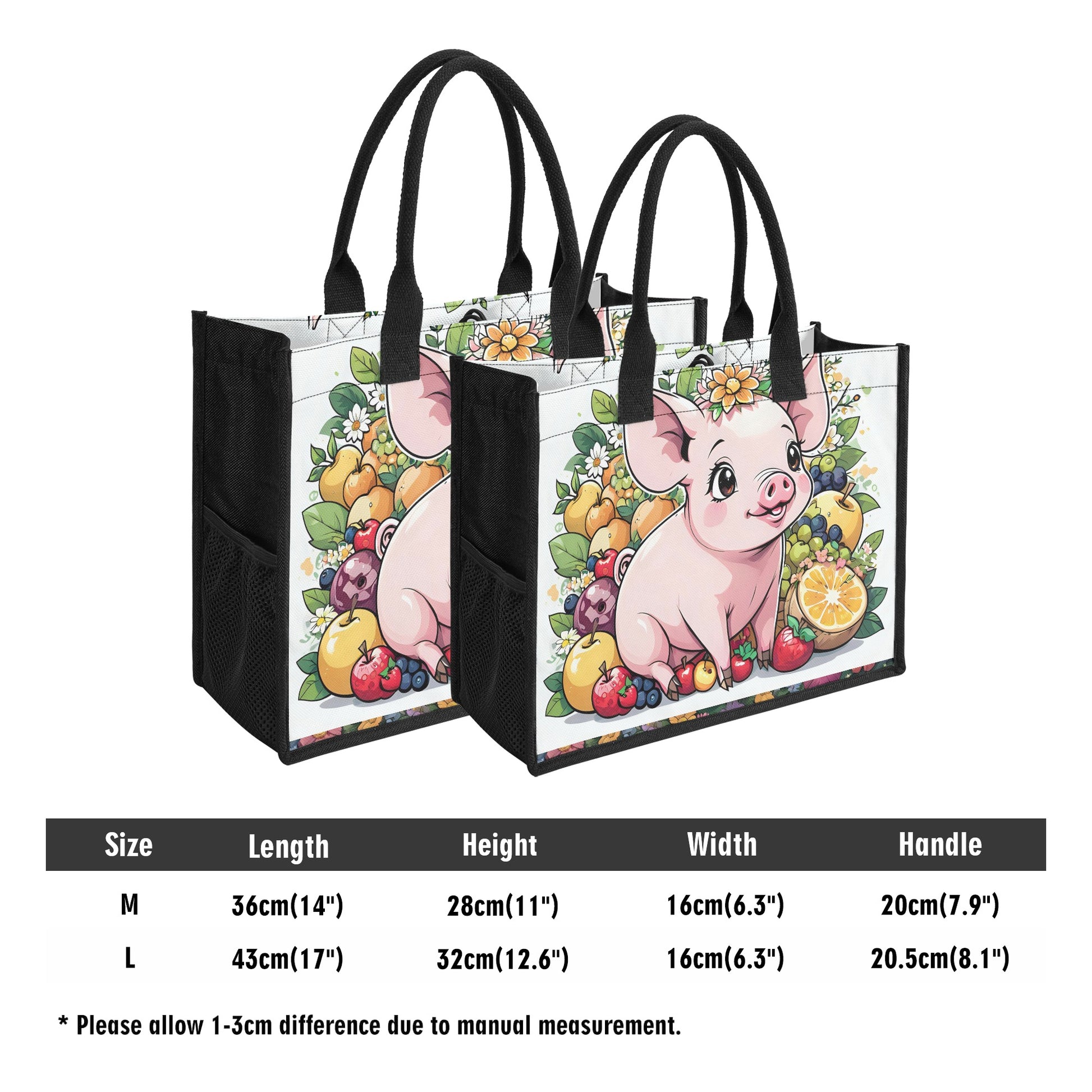Premium All-Over Print Cavans Tote Bag（3 layers） popcustoms