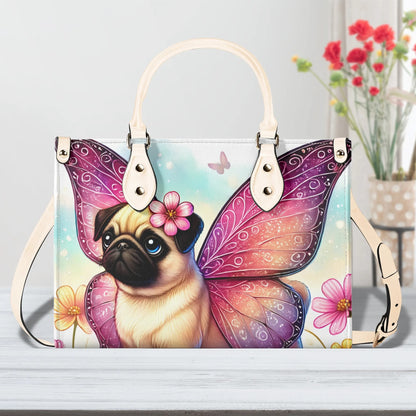 Pug Butterfly Handbag