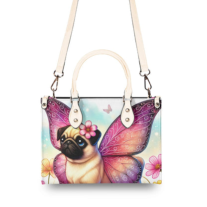 Pug Butterfly Handbag