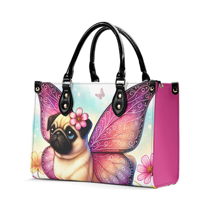 Pug Butterfly Handbag