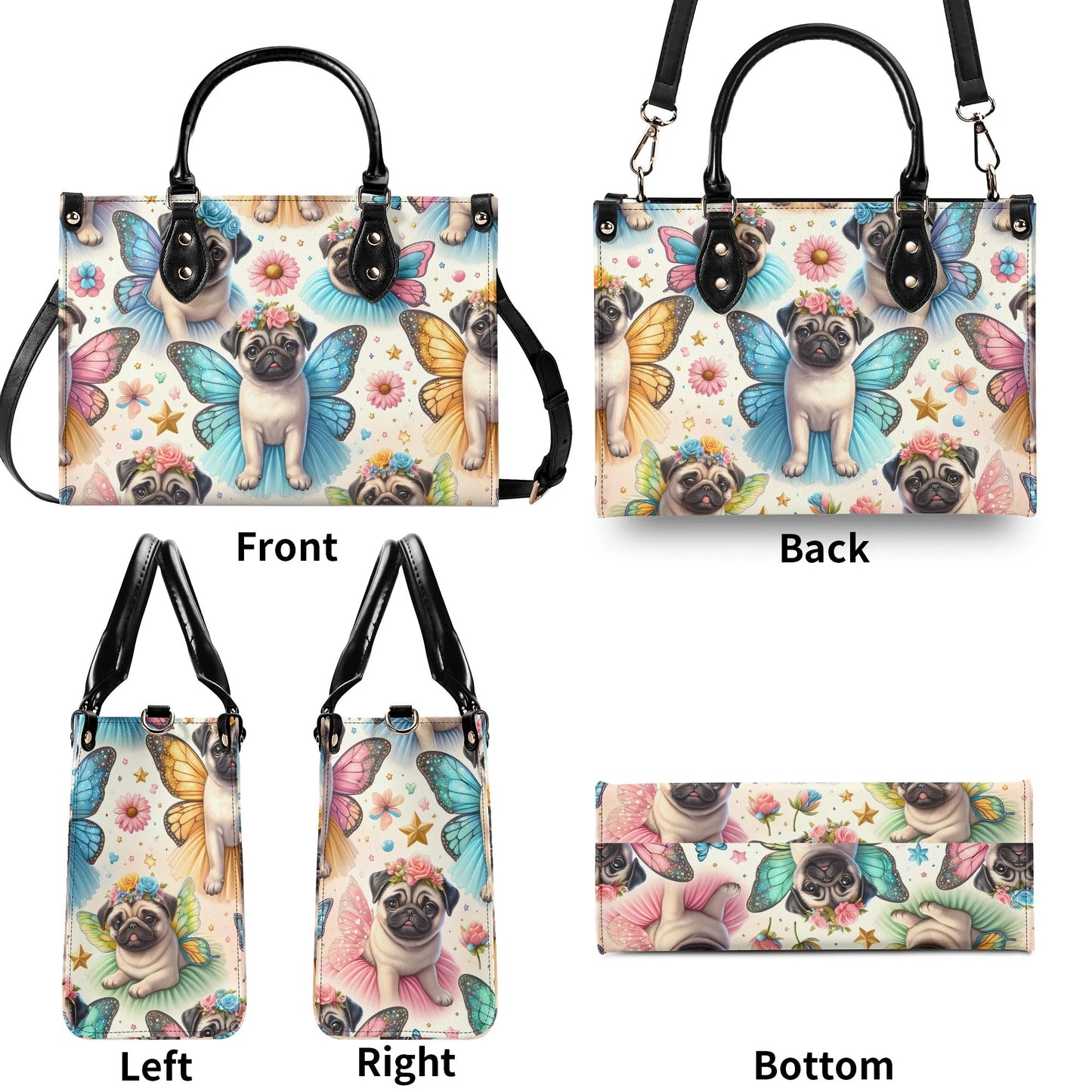 Pug Fairy Handbag