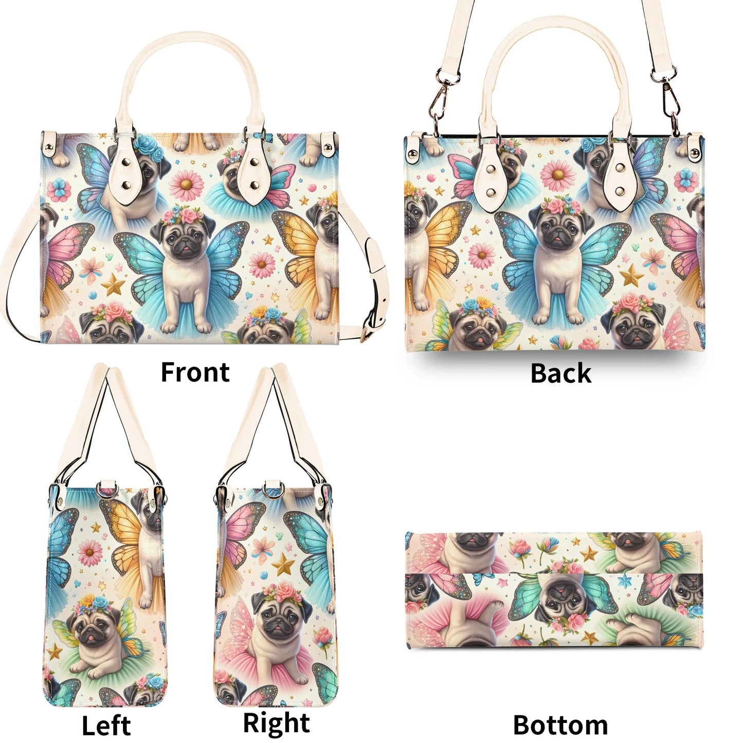 Pug Fairy Handbag