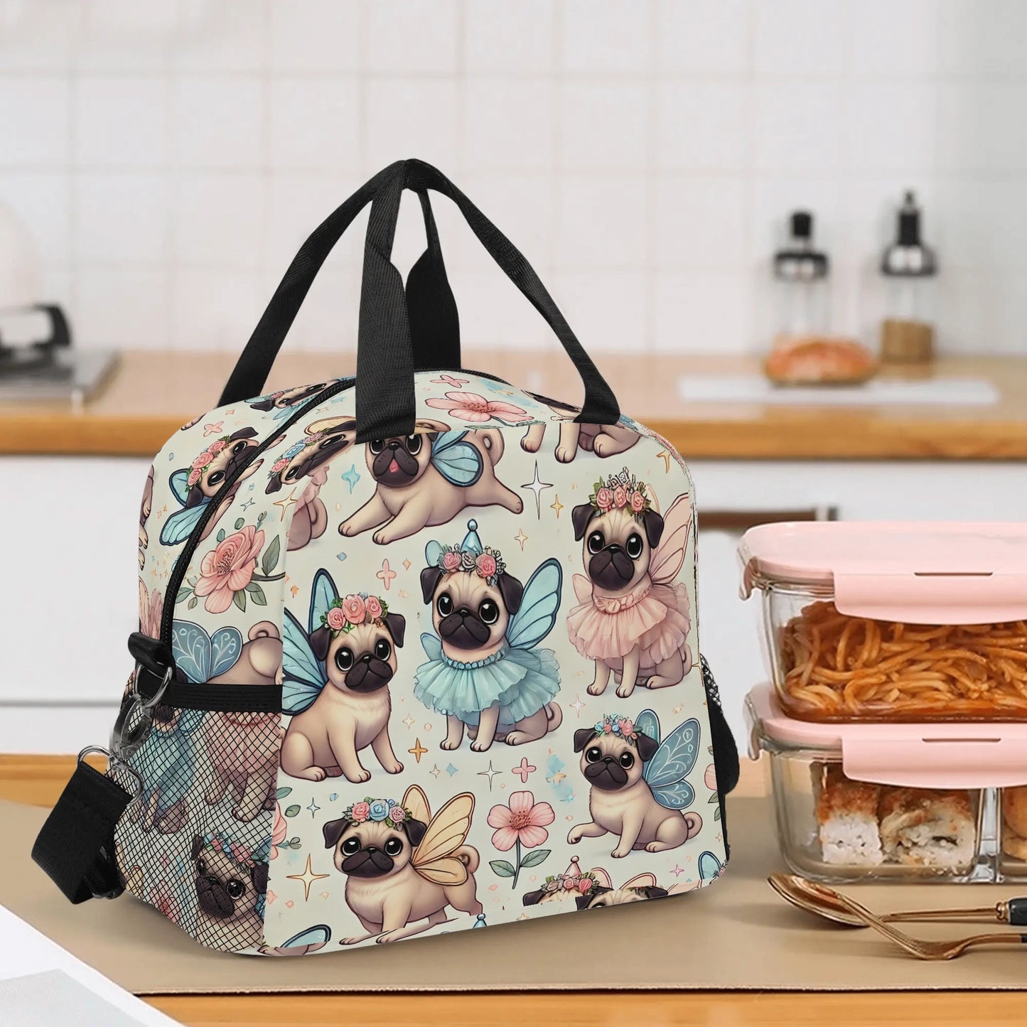 Fairy Pug Lunch Bag