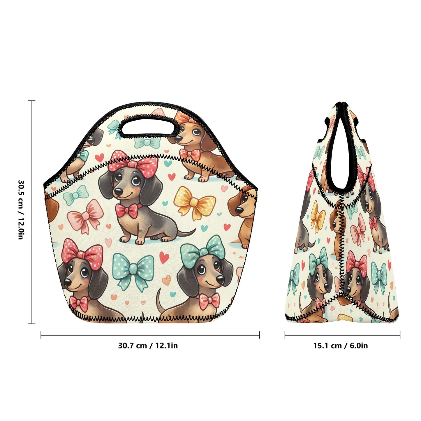 Dachshund Neoprene Lunch Bag