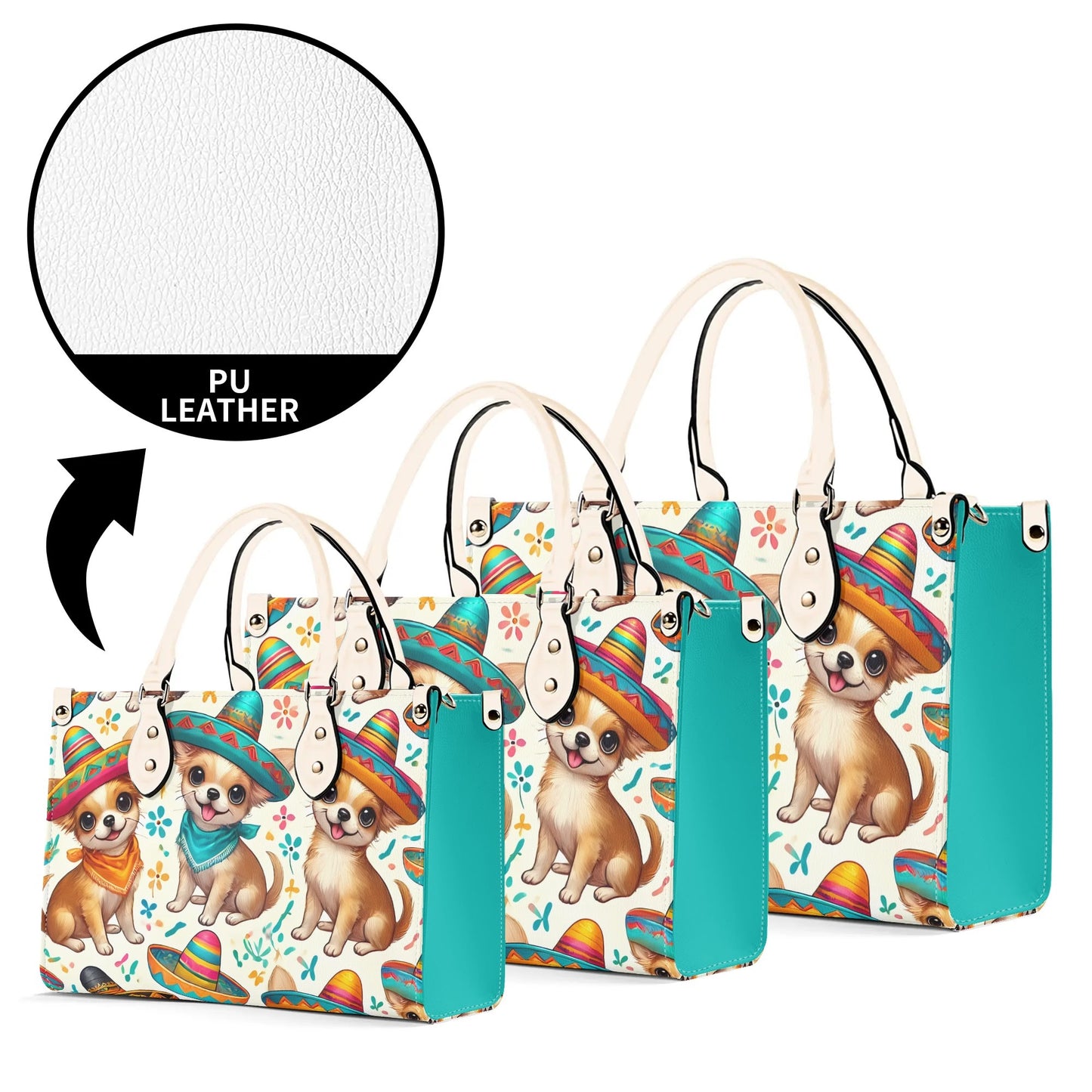 Chihuahua Sombreros Handbag