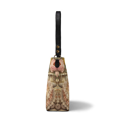 Pug Victorian Womens PU Bucket Bag Shoulder Bag