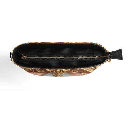 Dachshund Victorian Womens PU Bucket Bag Shoulder Bag