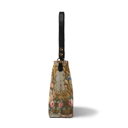 Golden doodle Victorian Womens PU Bucket Bag Shoulder Bag