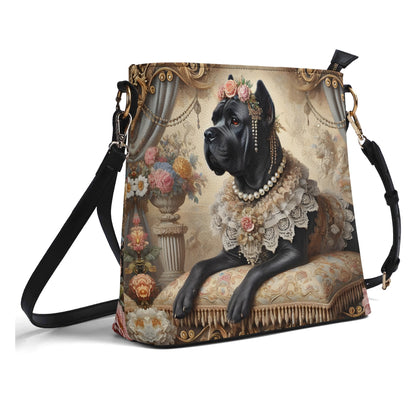 Cane Corso Victorian Womens PU Bucket Bag Shoulder Bag