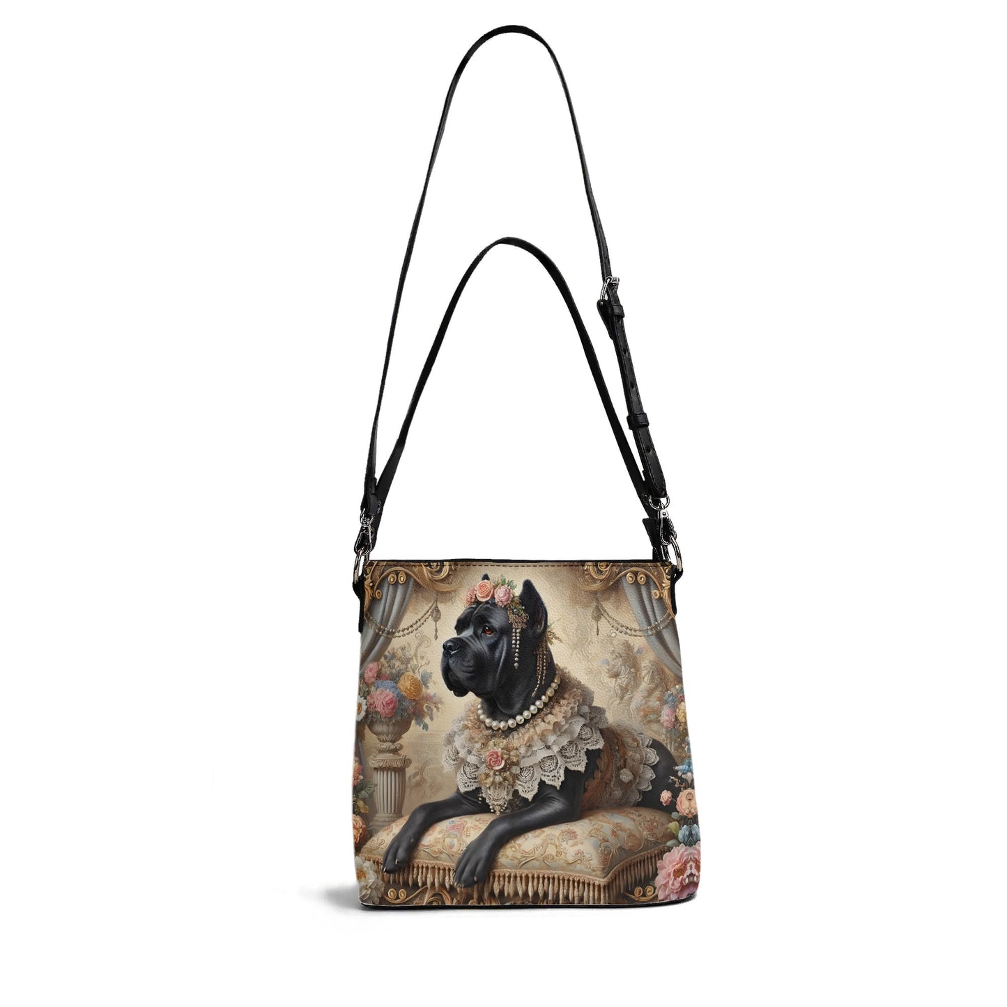 Cane Corso Victorian Womens PU Bucket Bag Shoulder Bag