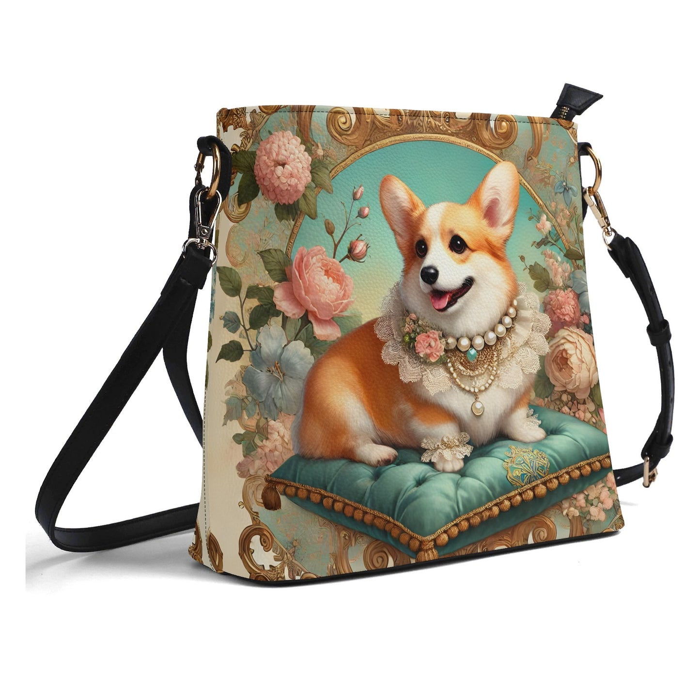 Corgi Victorian Womens PU Bucket Bag Shoulder Bag