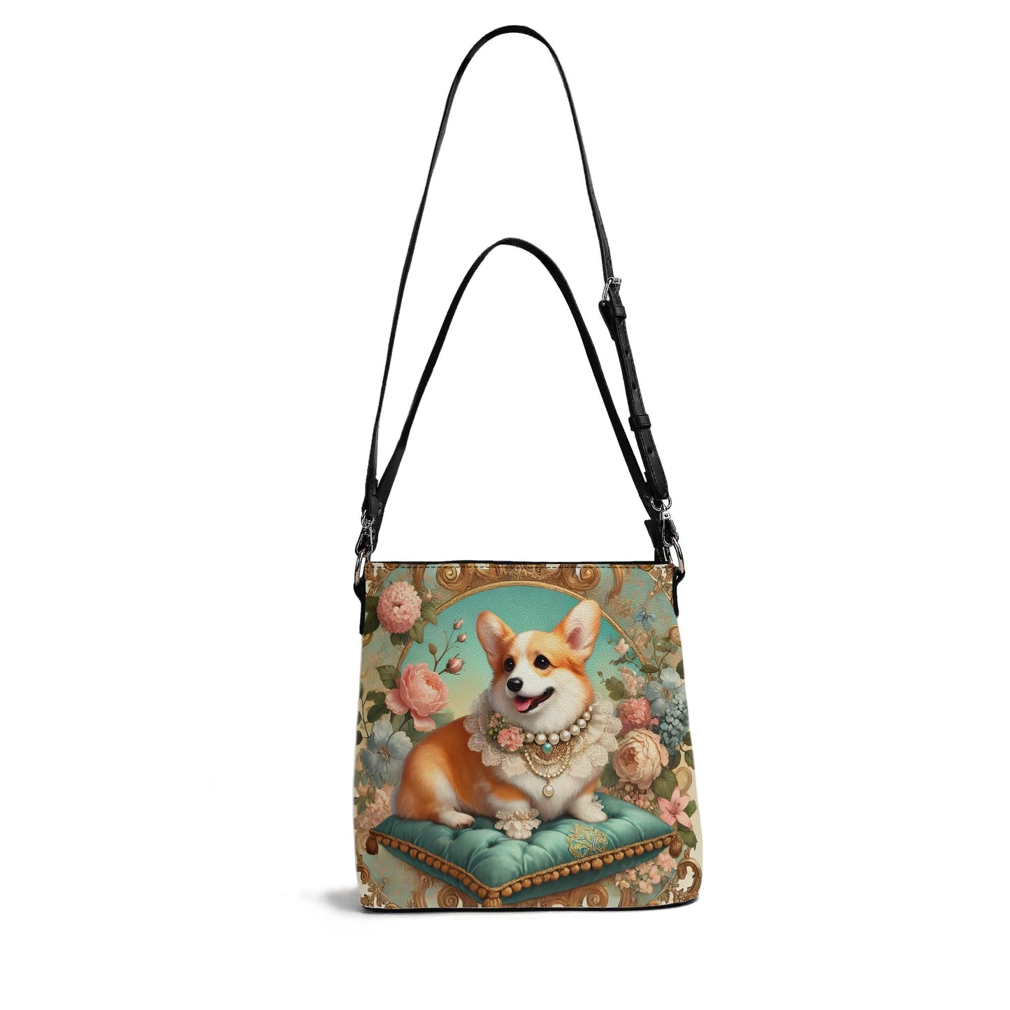 Corgi Victorian Womens PU Bucket Bag Shoulder Bag