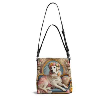 Yellow Labrador Victorian Womens PU Bucket Bag Shoulder Bag
