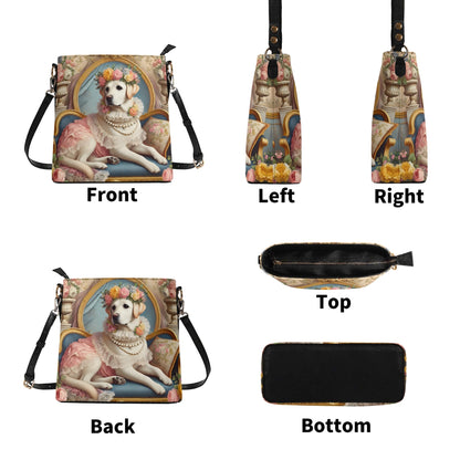 Yellow Labrador Victorian Womens PU Bucket Bag Shoulder Bag