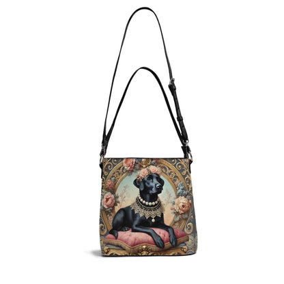 Labrador Victorian Womens PU Bucket Bag Shoulder Bag