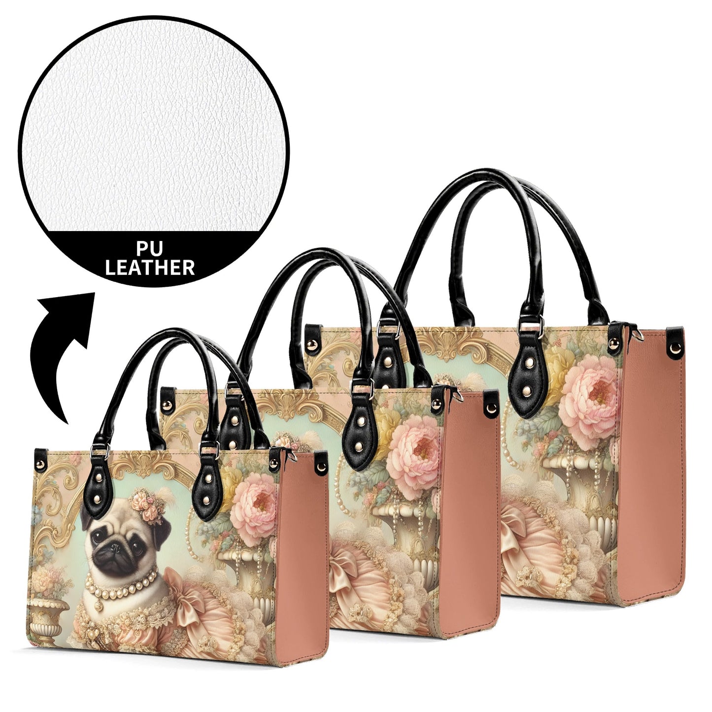 Pug Victorian Bag Handbag