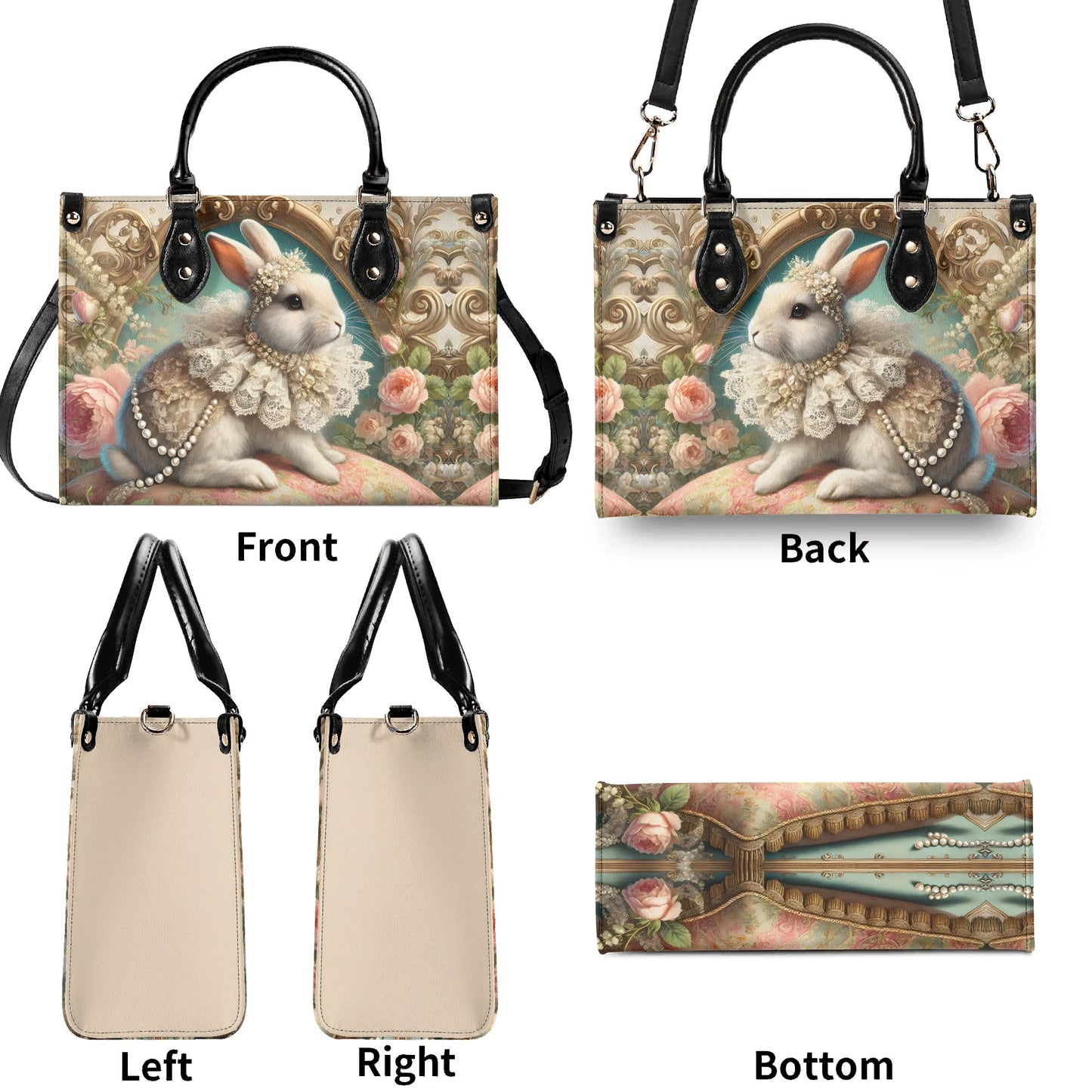 Rabbit Victorian Handbag Bag