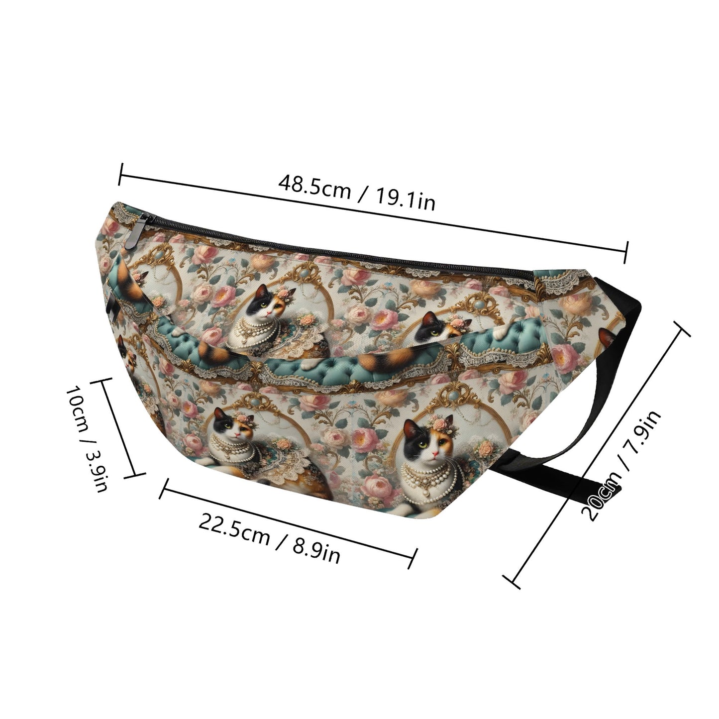 Calico Cat Large Fanny Pack