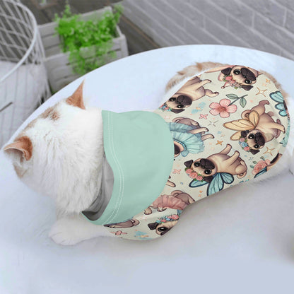 Pug Fairy Animal Clothes 4 Legs Outfit Pet Pullover Hoodie