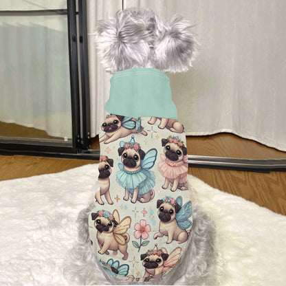 Pug Fairy Animal Clothes 4 Legs Outfit Pet Pullover Hoodie