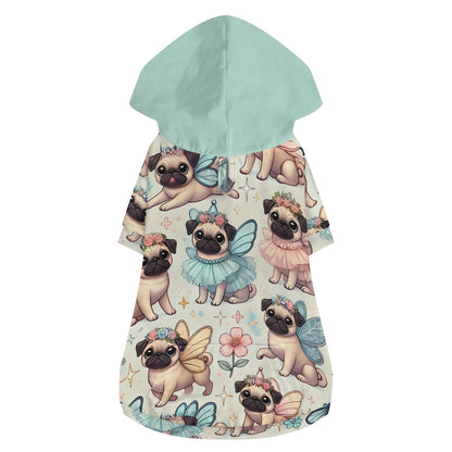 Pug Fairy Animal Clothes 4 Legs Outfit Pet Pullover Hoodie