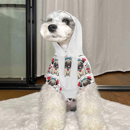 Pug Animal Clothes 4 Legs Outfit Pet Pullover Hoodie