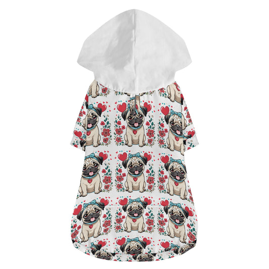 Pug Animal Clothes 4 Legs Outfit Pet Pullover Hoodie