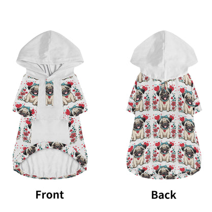 Pug Animal Clothes 4 Legs Outfit Pet Pullover Hoodie