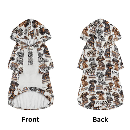 Dachshund Doxie Sausage Dog Weenie Dog Weiner Dog Animal Clothes 4 Legs Outfit Pet Pullover Hoodie