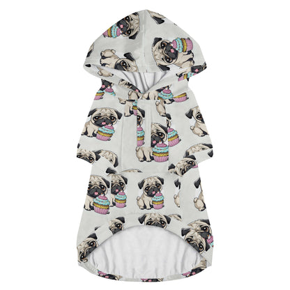 Pug Animal Clothes 4 Legs Outfit Pet Pullover Hoodie