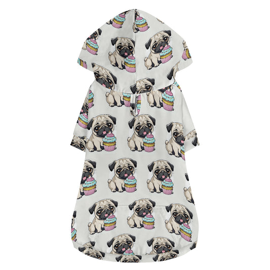 Pug Animal Clothes 4 Legs Outfit Pet Pullover Hoodie