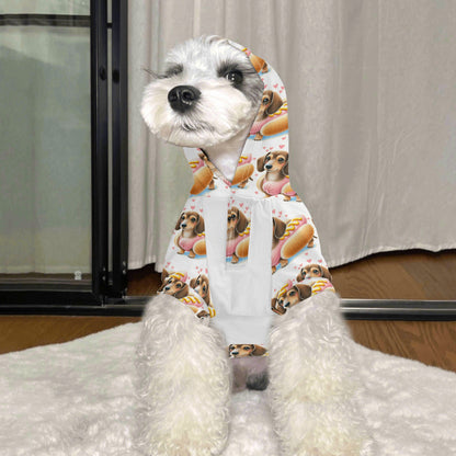 Dachshund Doxie Wiener Dog Animal Clothes 4 Legs Outfit Pet Pullover Hoodie