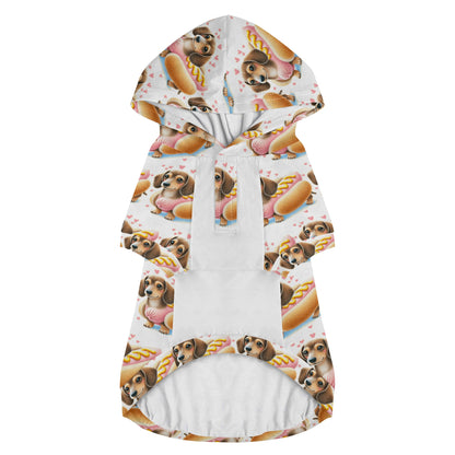 Dachshund Doxie Wiener Dog Animal Clothes 4 Legs Outfit Pet Pullover Hoodie