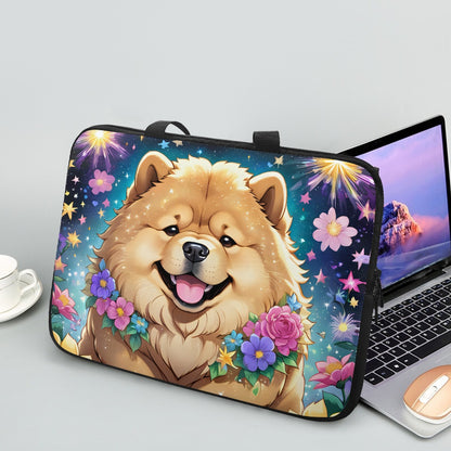 Charming Chow Chow Laptop Bag Sleeve - Perfect for Dog Lovers BriBeesCreations