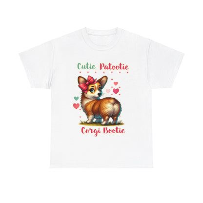 Cutie Patootie Corgi Bootie Heavy Cotton Tee