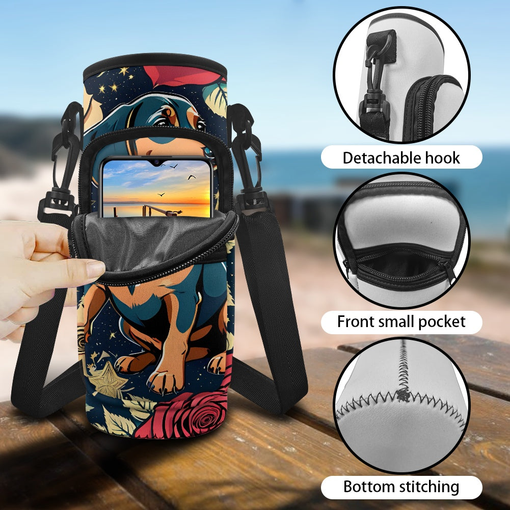 Dachshund Water Bottle Cover Carrier - Protect Your Drink on the Go BriBeesCreations