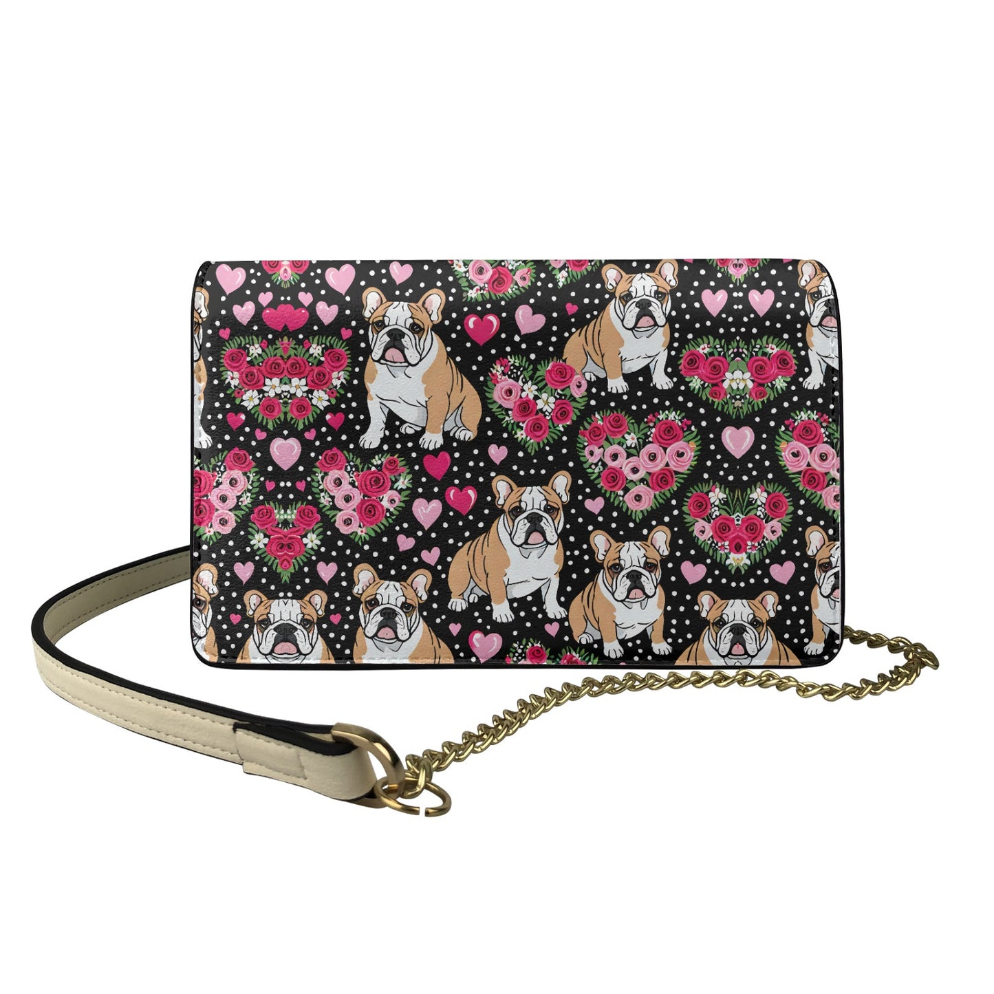 Bulldog square crossbody bag BriBeesCreations