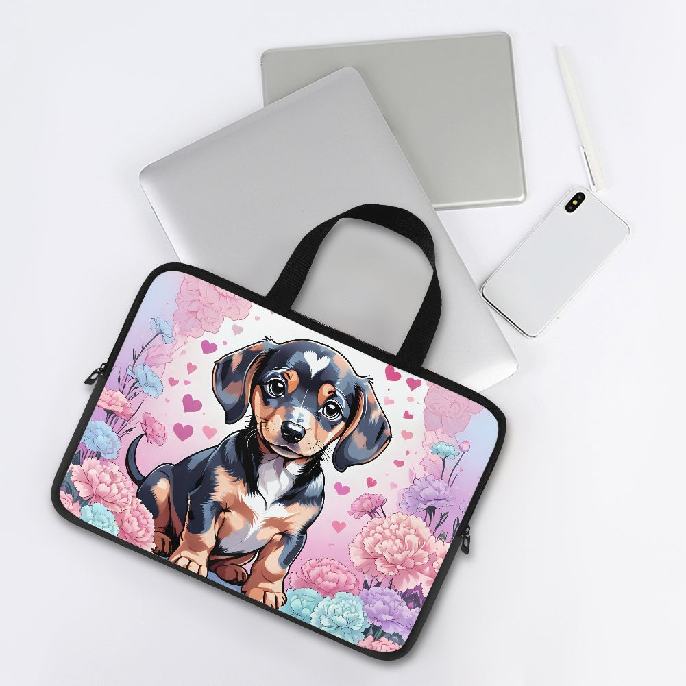 Doxie Dachshund Laptop Bag Sleeve - Stylish Durable  Perfect for Travel BriBeesCreations