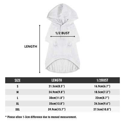 Pug Animal Clothes 4 Legs Outfit Pet Pullover Hoodie