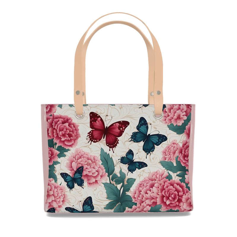 Butterfly Luxury  tote bag purse  Real Nappa leather Contrado