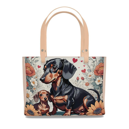 Doxie Luxury high end  tote bag purse Real Nappa leather Contrado