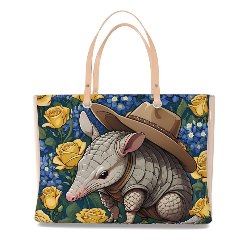 Armadillo Luxury tote bag purse Real Nappa leather Contrado