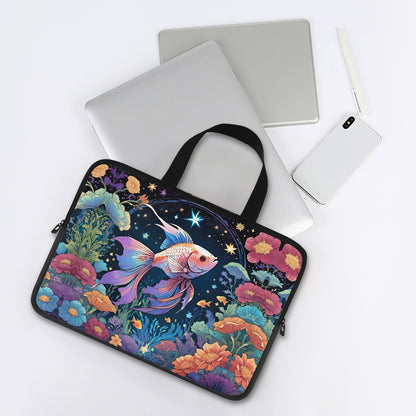 Stylish Beta Fish Laptop Sleeve Perfect Accessory for On-The-Go Tech Enthusiasts BriBeesCreations