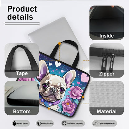 French Bulldog Laptop Bag - Perfect for Frenchie Fans - Durable and Stylish BriBeesCreations