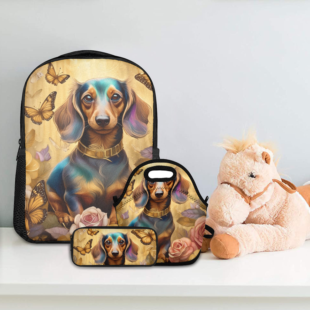 Butterflies Dachshund Back To School Supplies Bundle