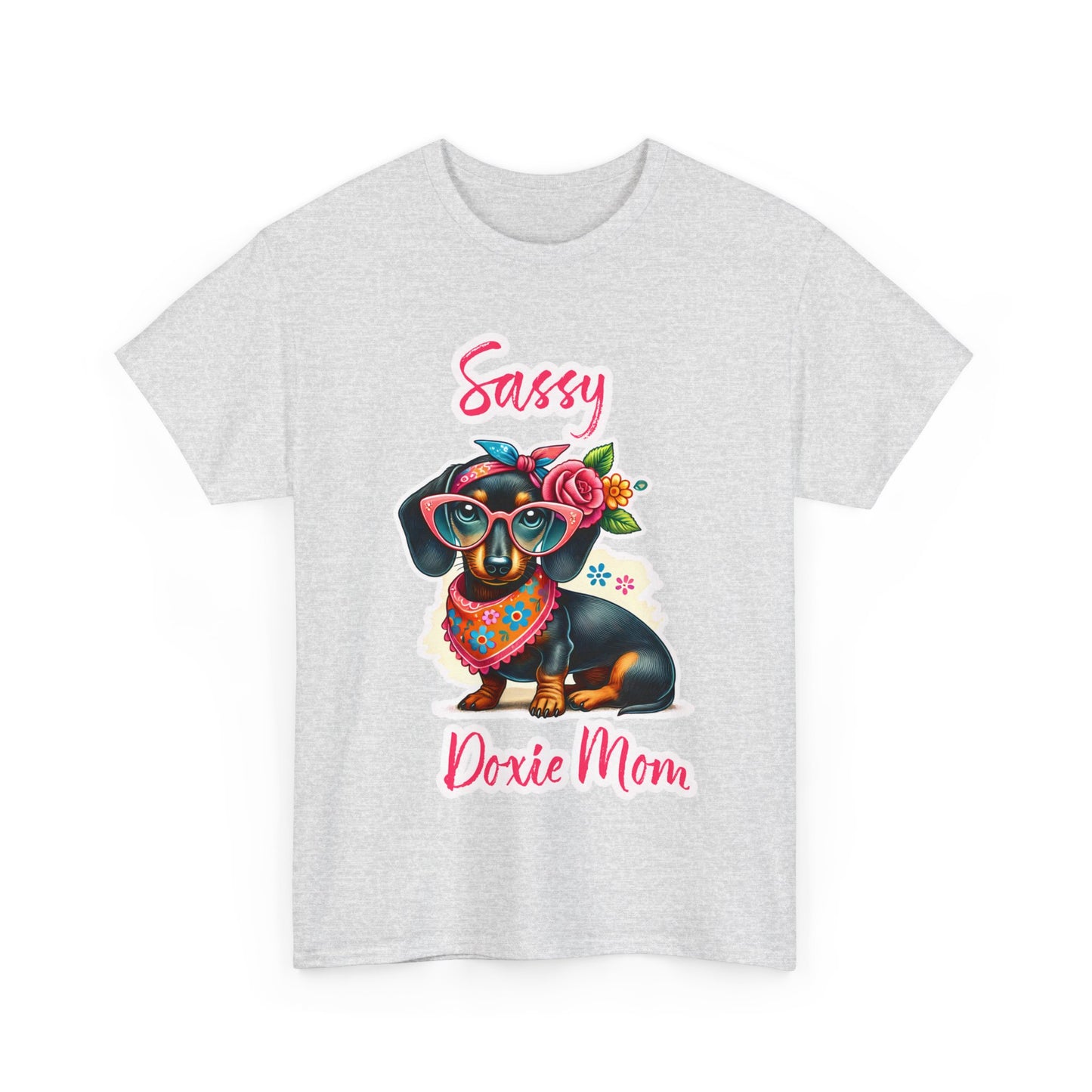 Sassy Doxie Mom Heavy Cotton Tee