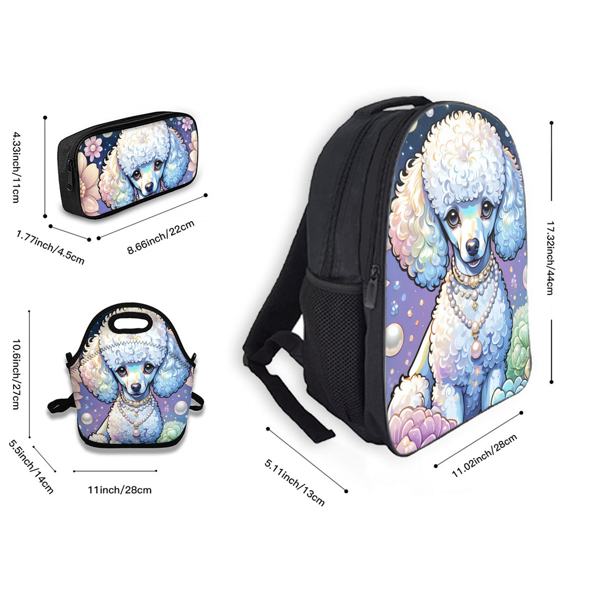 Poodle Back To School Supplies