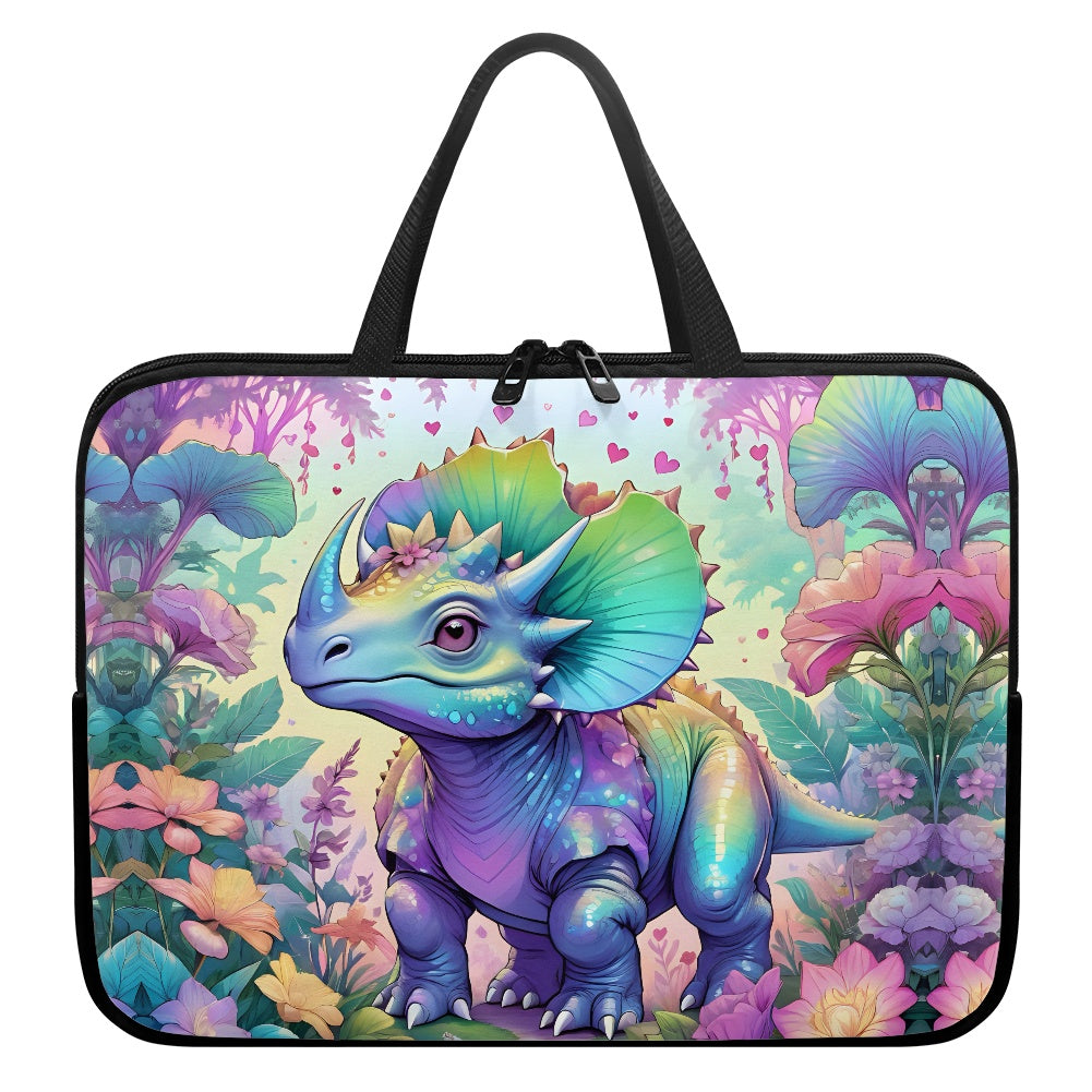 Dino Dinosaur Laptop Bag Sleeve - Protective and Fun Accessory for Tech Lovers BriBeesCreations