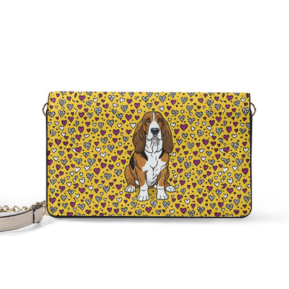 Basset Hound square crossbody bag BriBeesCreations